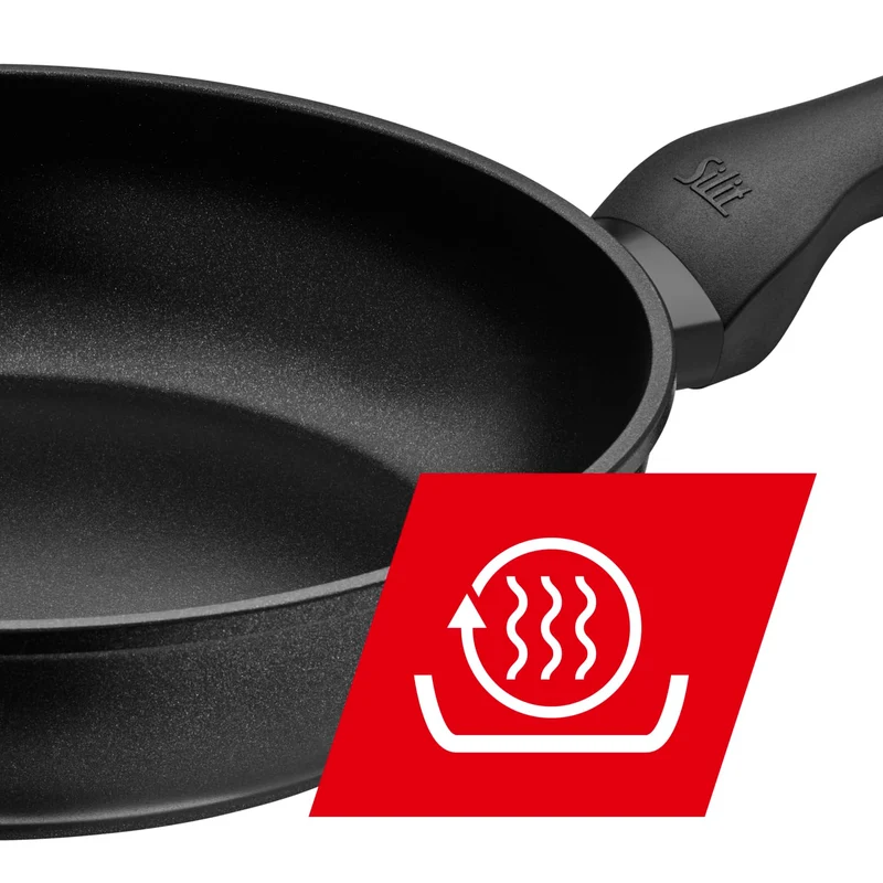 Silit Merida Bratpfanne Induktion 24 cm, Aluguss beschichtet, Kunststoffgriff, für schonendes Braten