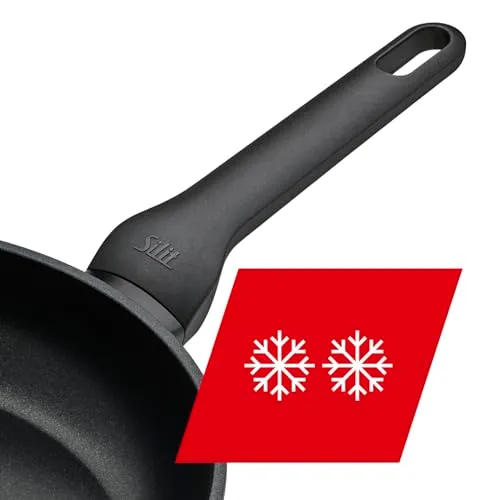 Silit Merida Bratpfanne Induktion 24 cm, Aluguss beschichtet, Kunststoffgriff, für schonendes Braten