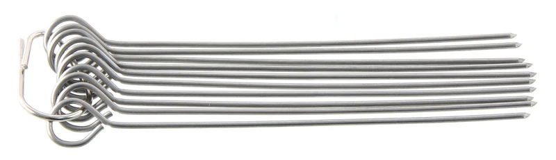 Fackelmann Rouladennadeln, Fleischnadeln, Metallspieße, Cocktailspieße aus rostfreiem Edelstahl (Farbe: Silber), Menge: 10 Stück