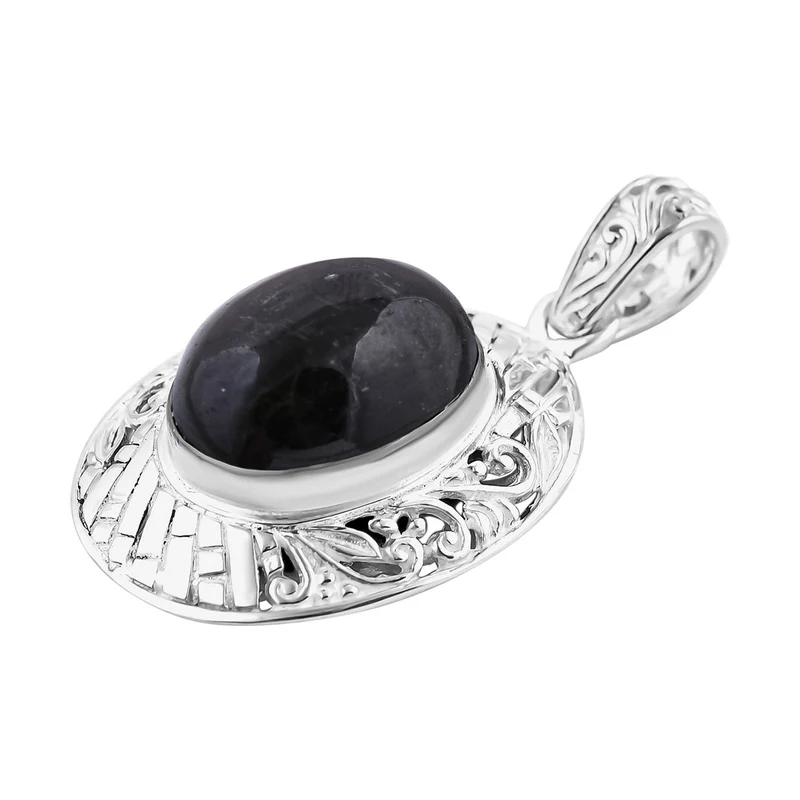Labradorit Anhänger 925 Silber ca. 9,35 ct.