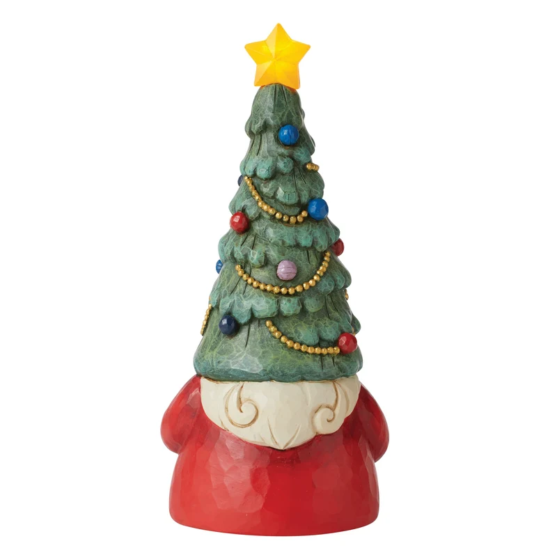 Jim Shore - Heartwood creek 'Let Your Joy Shine Bright (Gnome with Light-up Christmas Tree Figurine) N' 2022