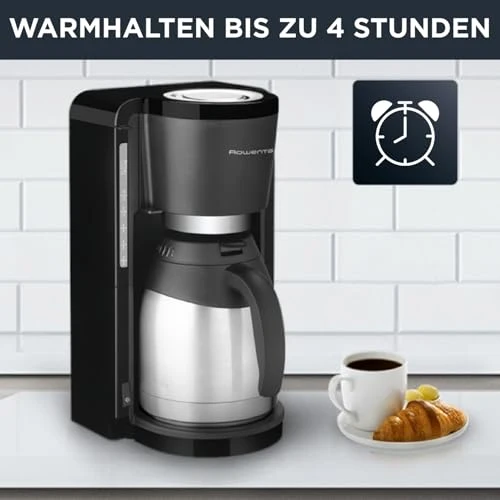 Rowenta Filterkaffeemaschine Adagio Milano, Edelstahl- Thermokanne