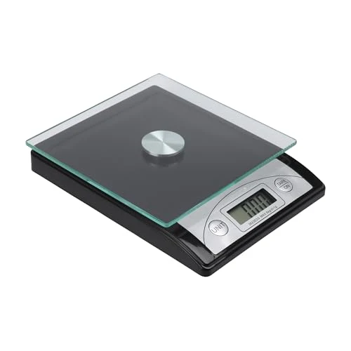 Genie Digitale Briefwaage 3623 EDS – Präzise Küchenwaage bis 5 kg, 1g Genauigkeit, LCD Display, Tara Funktion, Glas Wiegefläche, kompakt & vielseitig für Küche & Büro