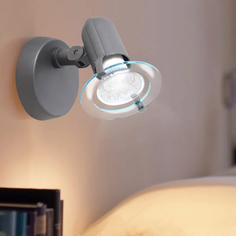 BRILONER 2er Set Wand Lampe Esszimmer Wandstrahler beweglich 1x E14 Fassung Spot Büro Diele