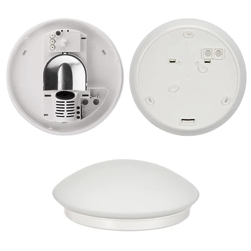 Steinel Innenleuchte RS 16 S L, Wandleuchte, Deckenleuchte, 360° Bewegungsmelder, 8 m Reichweite, E 27 Fassung, Max. 60 W, Weiß