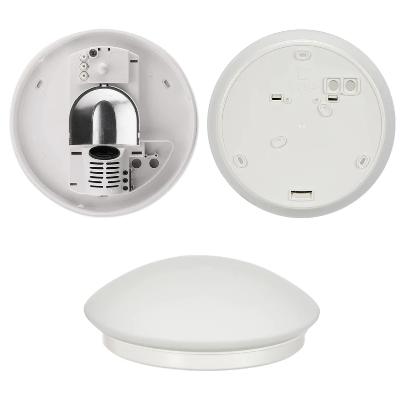 Steinel Innenleuchte RS 16 S L, Wandleuchte, Deckenleuchte, 360° Bewegungsmelder, 8 m Reichweite, E 27 Fassung, Max. 60 W, Weiß