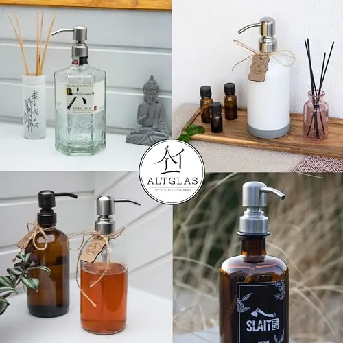 ALTGLAS Seifenspender Pumpkopf 'Zagreb' mit Upcycling-Kit (18-23mm)