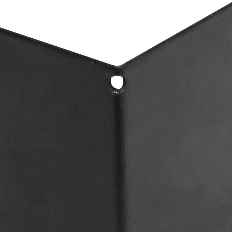 Idena 10843 - Buchstützen Metall, schwarz, 4 Buchständer, 14 x 14 x 8,5 cm, Buchhalter für Bücherregale