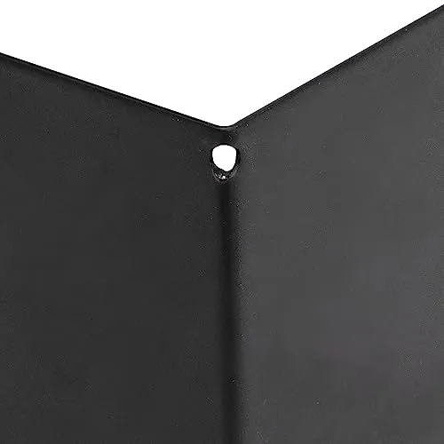 Idena 10843 - Buchstützen Metall, schwarz, 4 Buchständer, 14 x 14 x 8,5 cm, Buchhalter für Bücherregale