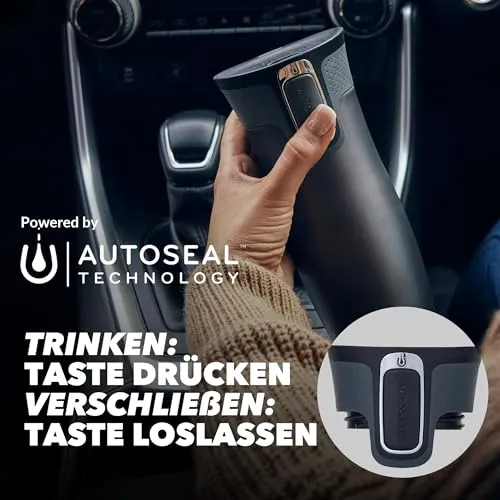 Contigo Thermobecher West Loop Autoseal, Edelstahl Isolierbecher, Reisebecher, Kaffebecher to Go, auslaufsicher