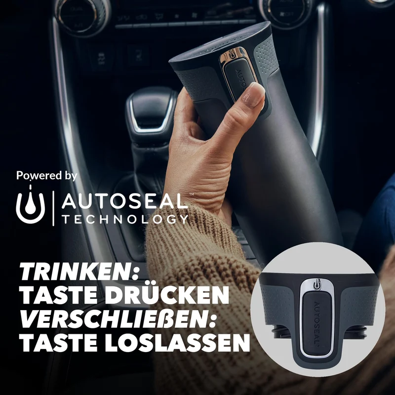 Contigo Thermobecher West Loop Autoseal, Edelstahl Isolierbecher, Reisebecher, Kaffebecher to Go, auslaufsicher