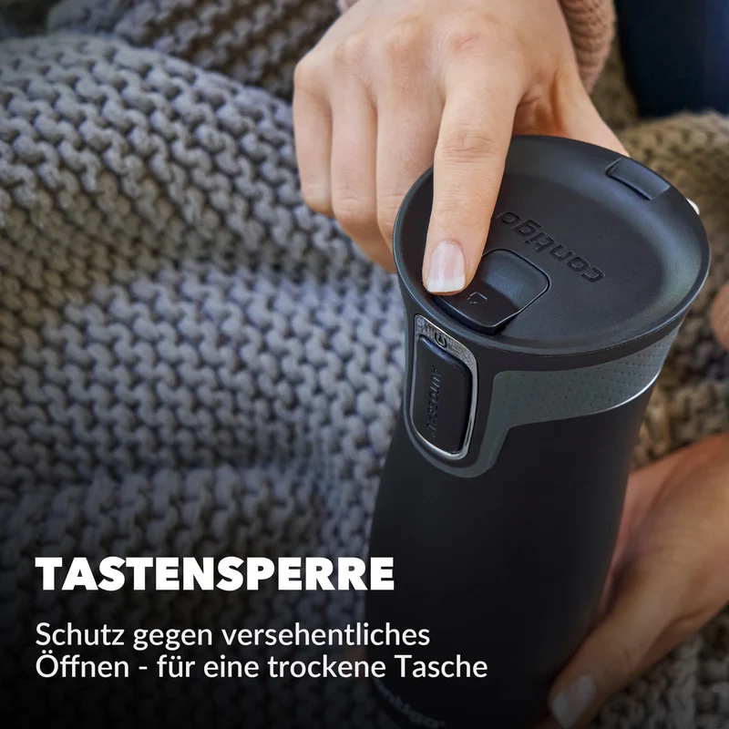 Contigo Thermobecher West Loop Autoseal, Edelstahl Isolierbecher, Reisebecher, Kaffebecher to Go, auslaufsicher