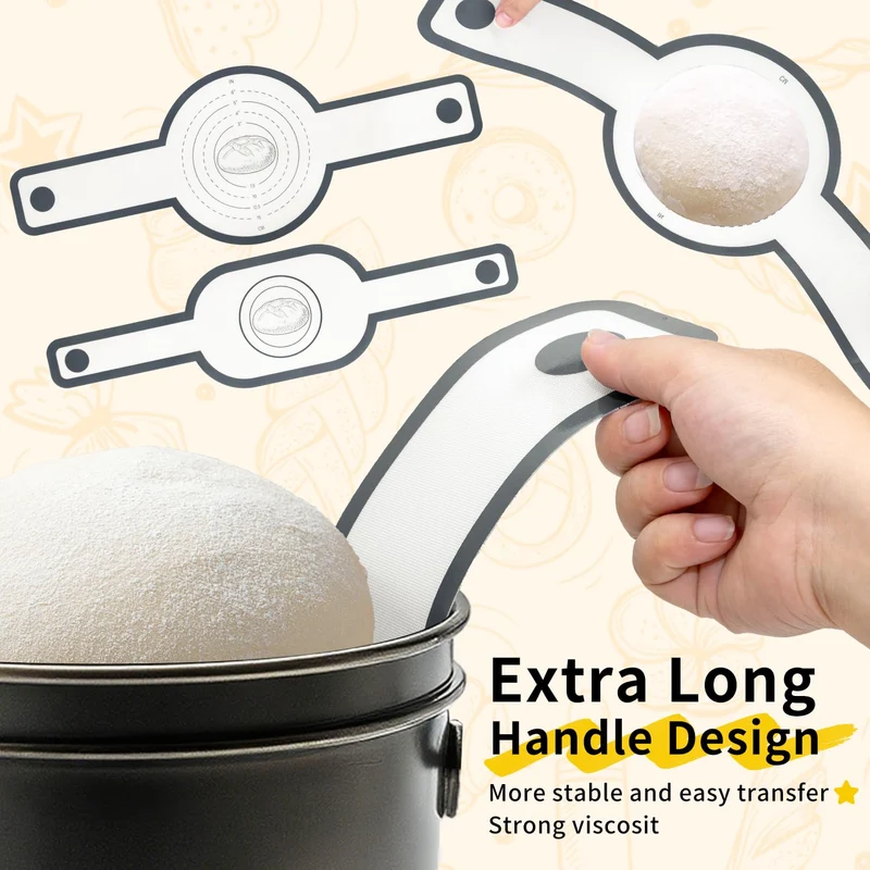 Brot Backen Zubehör, 2 Stück Sauerteig Zubehör, Silikon Backmatte