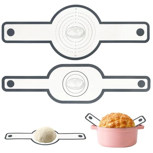 Brot Backen Zubehör, 2 Stück Sauerteig Zubehör, Silikon Backmatte