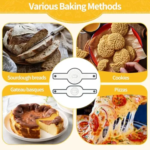 Brot Backen Zubehör, 2 Stück Sauerteig Zubehör, Silikon Backmatte