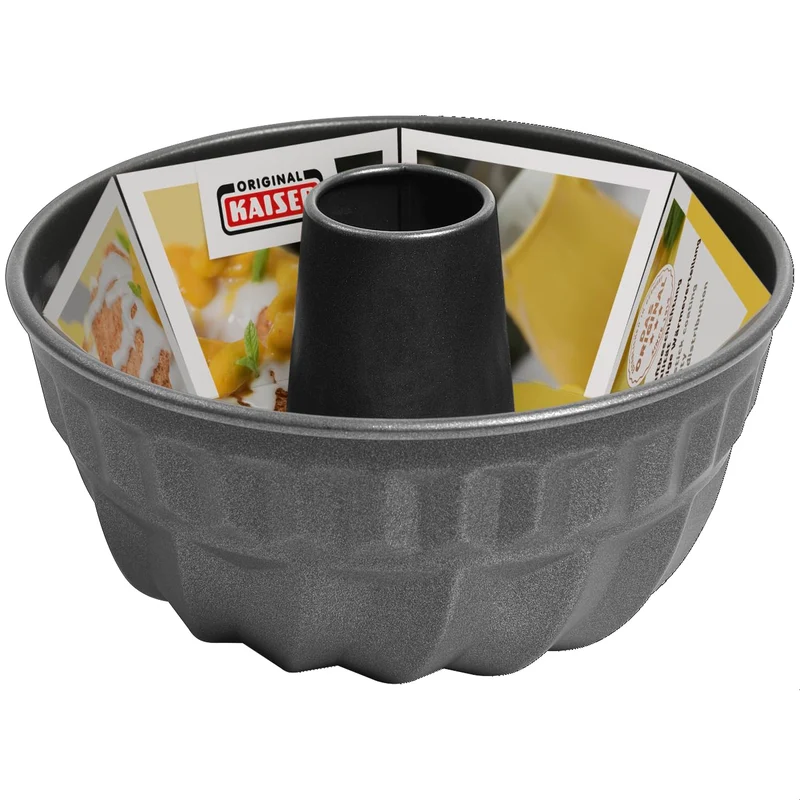 ORIGINAL KAISER Kaiser Classic Gugelhupfform 24 cm, Stahl, Schwarz