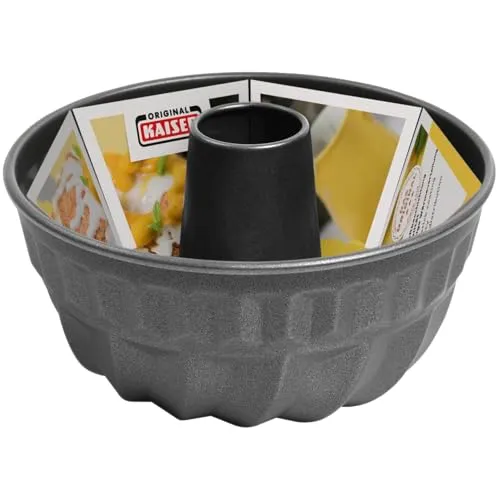 ORIGINAL KAISER Kaiser Classic Gugelhupfform 24 cm, Stahl, Schwarz