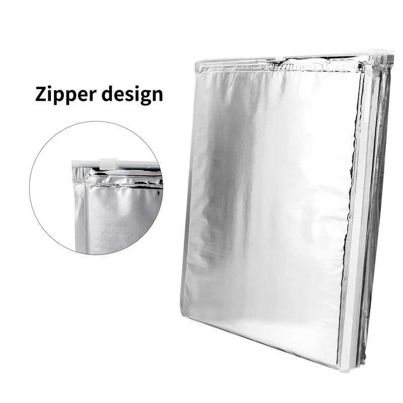 3 Typen 5PCS Aluminiumfolie Isolierte Tasche Wärmekühlertasche Wiederverwendbarer Thermosnack Camping Picknick Lebensmittel Heiß & Kalt Beutel(25 * 30 cm)