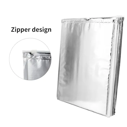 3 Typen 5PCS Aluminiumfolie Isolierte Tasche Wärmekühlertasche Wiederverwendbarer Thermosnack Camping Picknick Lebensmittel Heiß & Kalt Beutel(25 * 30 cm)