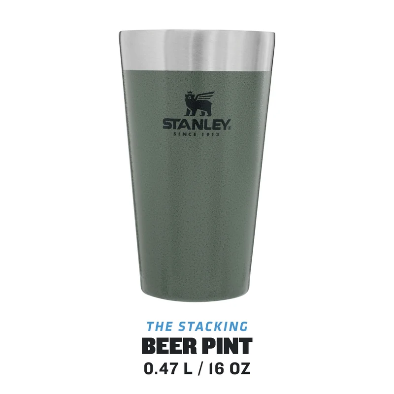 STANLEY 1913 Adventure Stacking Bierbecher 0.47L - Hammertone Green