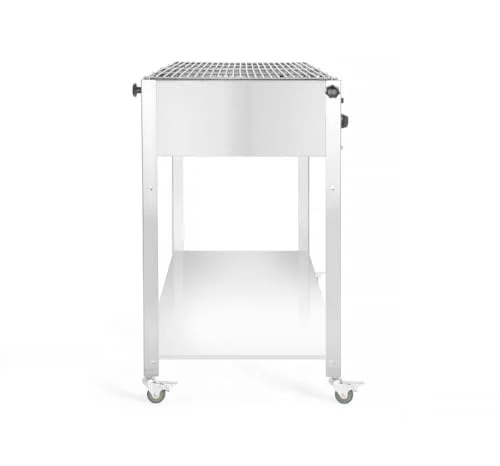 HENDI Grill-Master Quattro, Elektronisches Zündung, mit Gasschlauch und Druckminderer, nur für Verwendung im Aussenbereich, 22kW(Hs), 1270x525x(H)840mm, Edelstahl 18/0, Large
