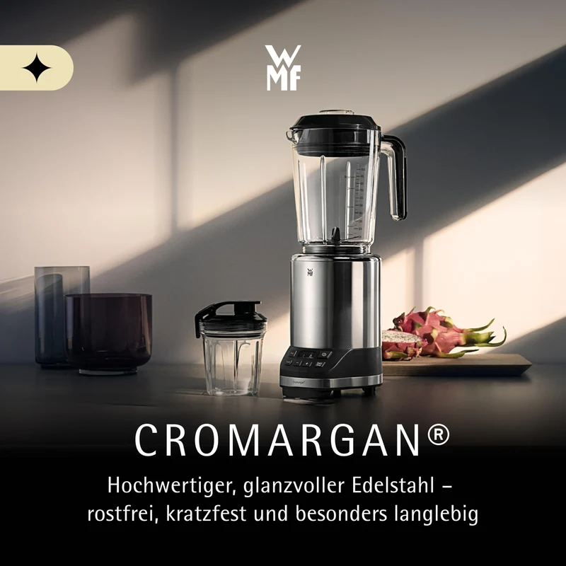 WMF Kult Pro Multifunktionsmixer Hochleistungsmixer, 30.000 U/min, Smoothie Maker, Standmixer, Ice-Crush Funktion, 4 Mixbehälter inkl. ToGo-Verschluss