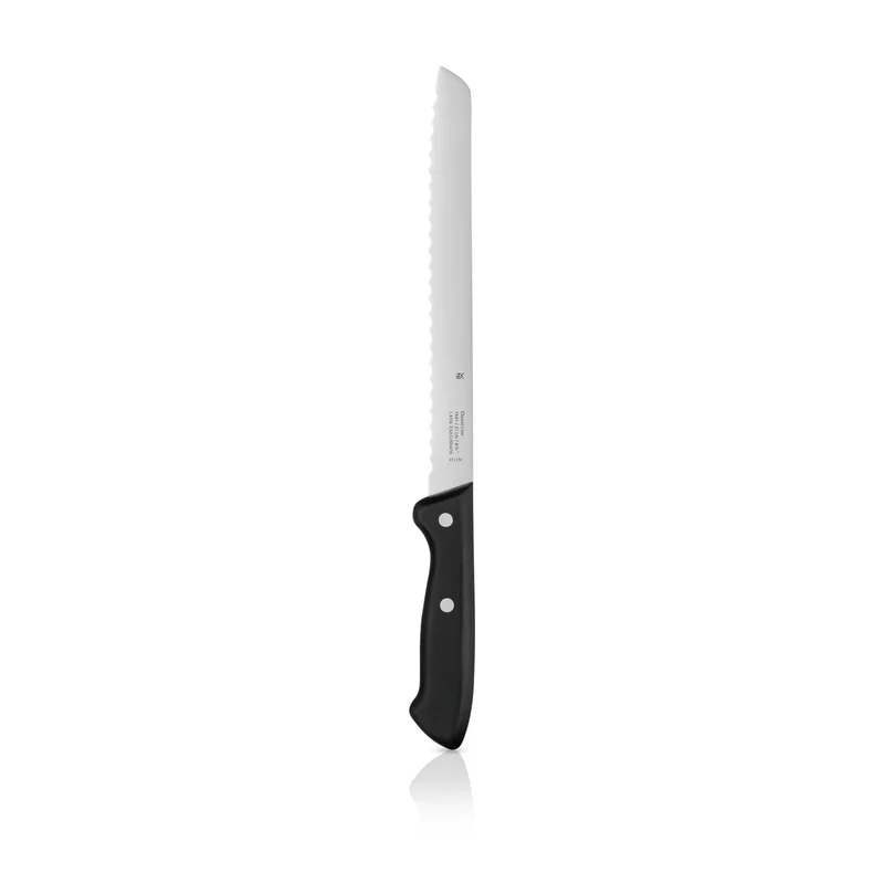 WMF Classic Line Brotmesser Wellenschliff 34 cm, Brötchenmesser, Spezialklingenstahl, Sägemesser, Messer scharf, Kunststoffgriff, Klinge 21 cm