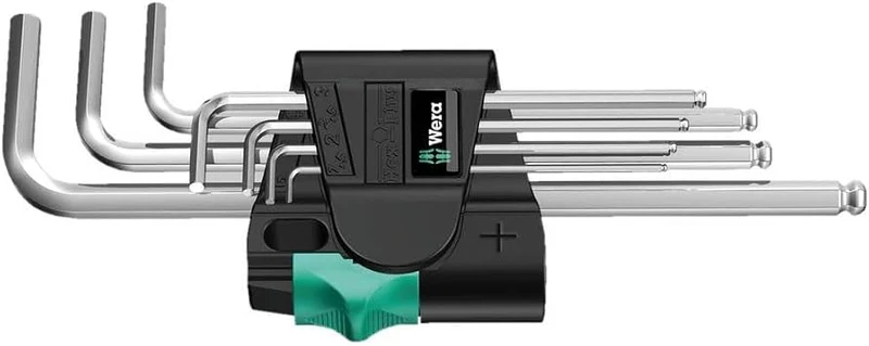 Wera 950 PKL/7 SM N Winkelschlüsselsatz, metrisch, gestellverchromt, 7-teilig, 05022181001