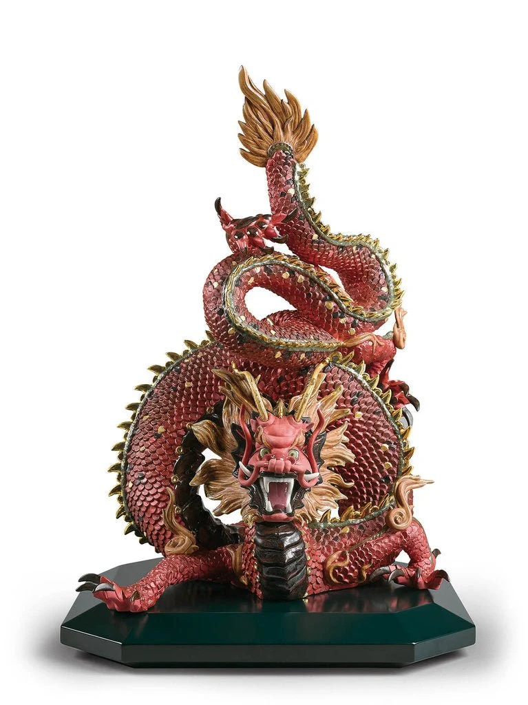 LLADRO® Figuren 'Schutzdrache (rot)' 01002006 limitiert 01002006