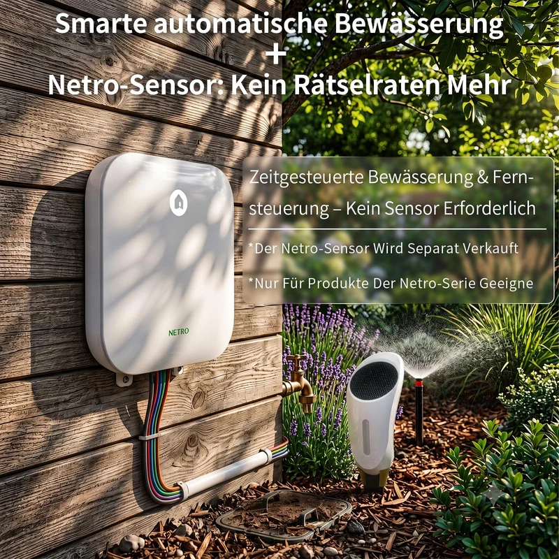 Netro Sprite 6 Zonen Bewässerungscomputer WLAN App-Steuer Für Rasen Garten