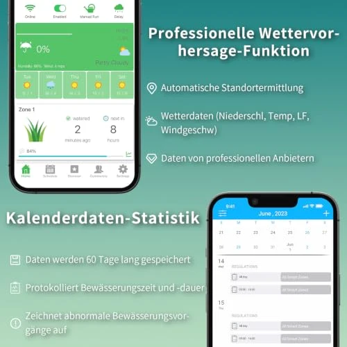 Netro Sprite 6 Zonen Bewässerungscomputer WLAN App-Steuer Für Rasen Garten
