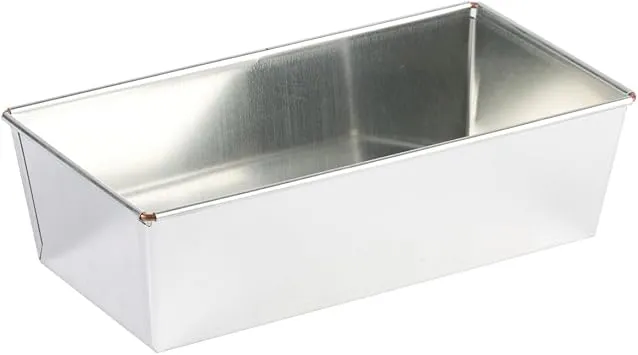 GOBEL - Brotbackform Rechteckig - 24 * 12 cm - Unverformbar - Weißblech - Recycelbares Material - Hervorragende Wärmeleitfähigkeit - Hergestellt in Frankreich.