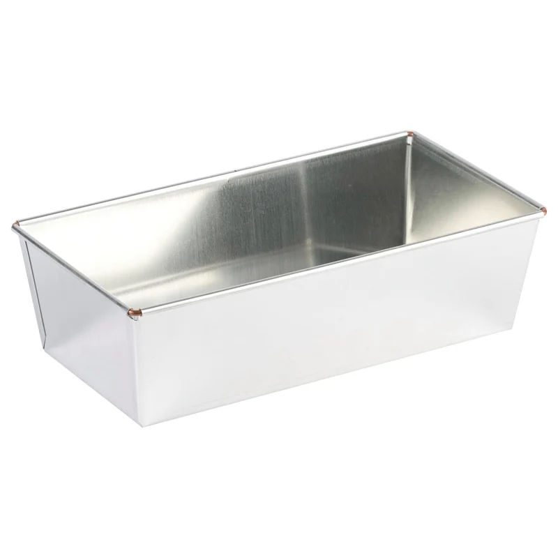 GOBEL - Brotbackform Rechteckig - 24 * 12 cm - Unverformbar - Weißblech - Recycelbares Material - Hervorragende Wärmeleitfähigkeit - Hergestellt in Frankreich.