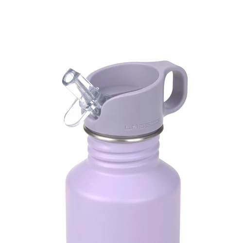 LÄSSIG Kinder Trinkflasche Edelstahl 500 ml Little Gang Heart Lilac