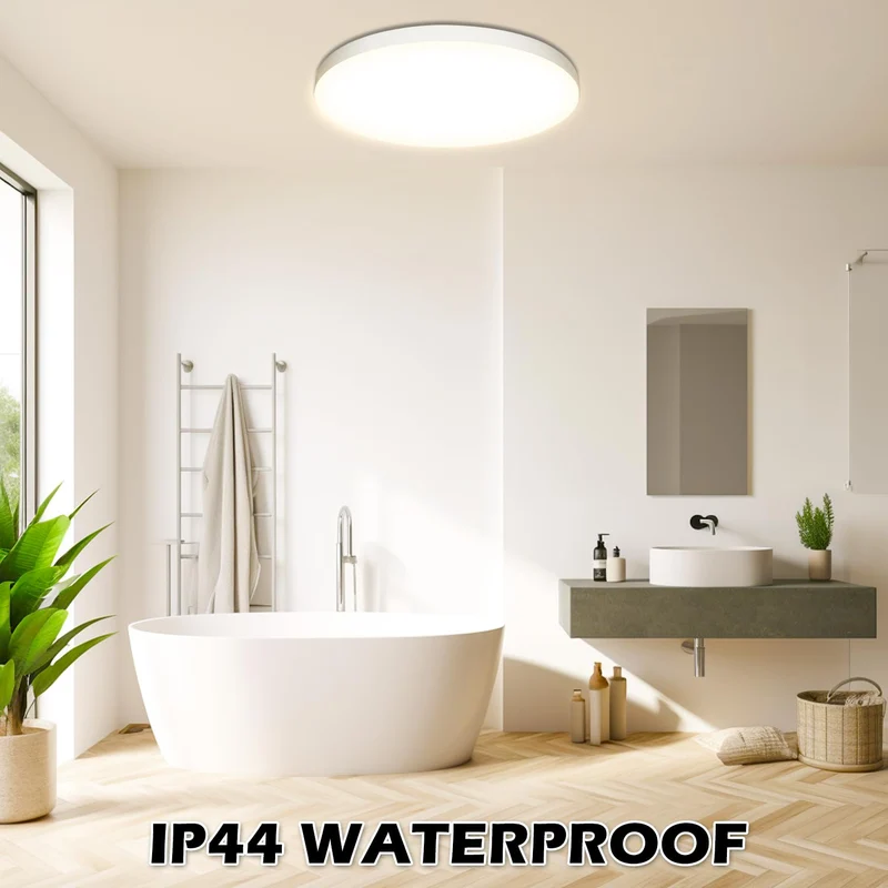 Deckenlampe LED Deckenleuchte Ø28cm 24W, 4000K, 2000LM, Lampe Decke IP44