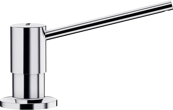 BLANCO TORRE Spülmittelspender in chrom | Passend zu allen BLANCO-Küchenarmaturen | Bequem von oben zu befüllen | Spüli | Seifenspender | 35 mm Lochbohrung erforderlich | Flascheninhalt 300 ml