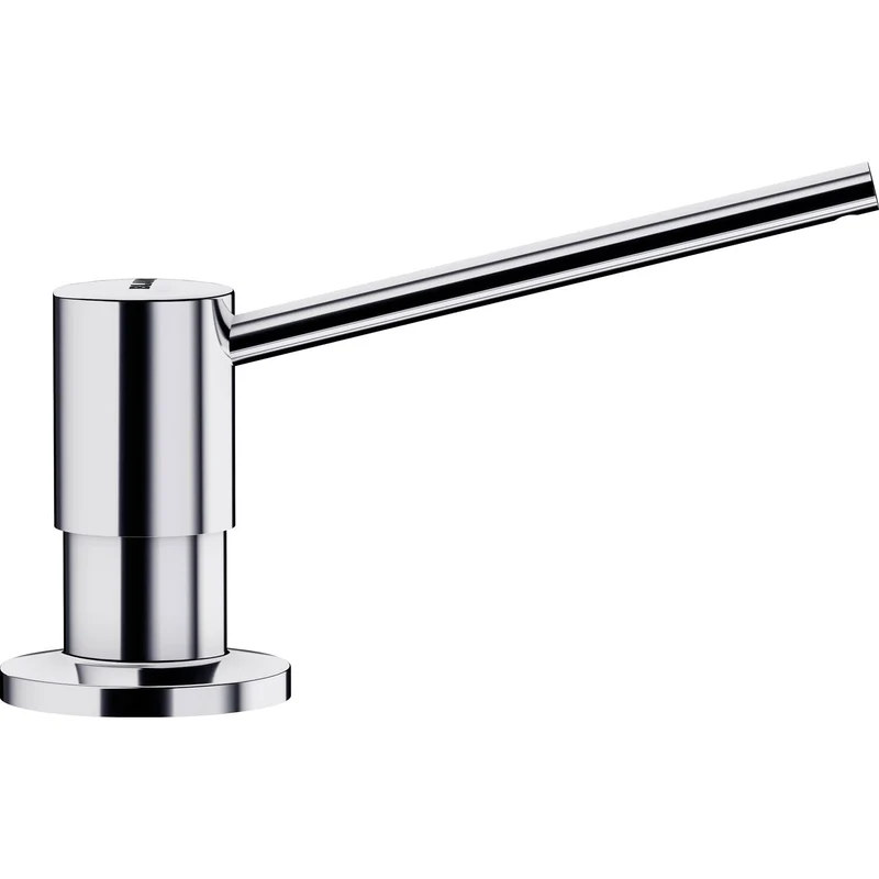 BLANCO TORRE Spülmittelspender in chrom | Passend zu allen BLANCO-Küchenarmaturen | Bequem von oben zu befüllen | Spüli | Seifenspender | 35 mm Lochbohrung erforderlich | Flascheninhalt 300 ml