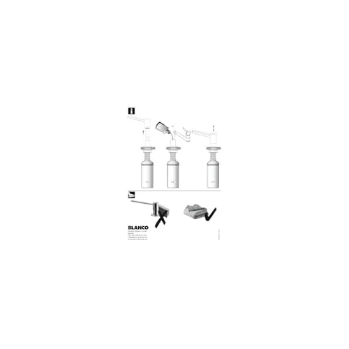 BLANCO TORRE Spülmittelspender in chrom | Passend zu allen BLANCO-Küchenarmaturen | Bequem von oben zu befüllen | Spüli | Seifenspender | 35 mm Lochbohrung erforderlich | Flascheninhalt 300 ml