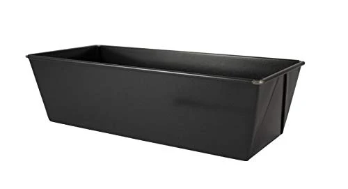 Dr. Oetker Kastenform 25 cm, Königskuchenform mit Antihaftbeschichtung, hochwertige Form, eckige Kuchenform aus veredeltem Schwarzblech, Menge: 1 Stück