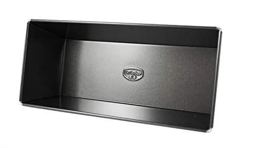 Dr. Oetker Kastenform 25 cm, Königskuchenform mit Antihaftbeschichtung, hochwertige Form, eckige Kuchenform aus veredeltem Schwarzblech, Menge: 1 Stück