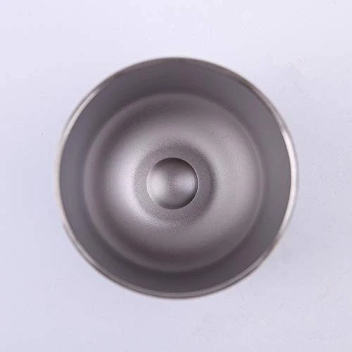 Edelstahl Stemless Weingläser, doppelwandiger vakuumisolierter Becher, mit Deckel, ideal für Wein, Kaffee, Getränke, Champagner, Cocktails Weiß