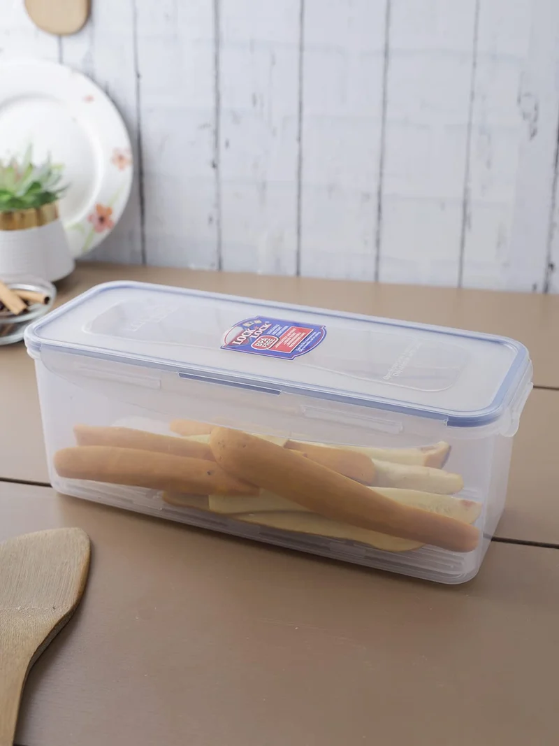 LocknLock PP Classic Vorratsdose mit Ablaufgitter | 2 L | 27,8 x 11,5 x 10,3 cm | 100 % luft- und wasserdicht | Gefrier-& Kühlschrank Organizer | Spülmaschinen-& Mikrowellengeeignet | BPA frei