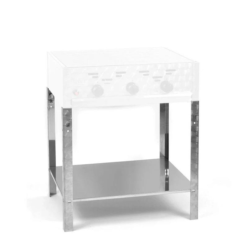 Gasgrill 3-flammiger Edelstahl-Brenner 11kW Standmodell mit Grillrost, Gastrobräter Profigrill Verein