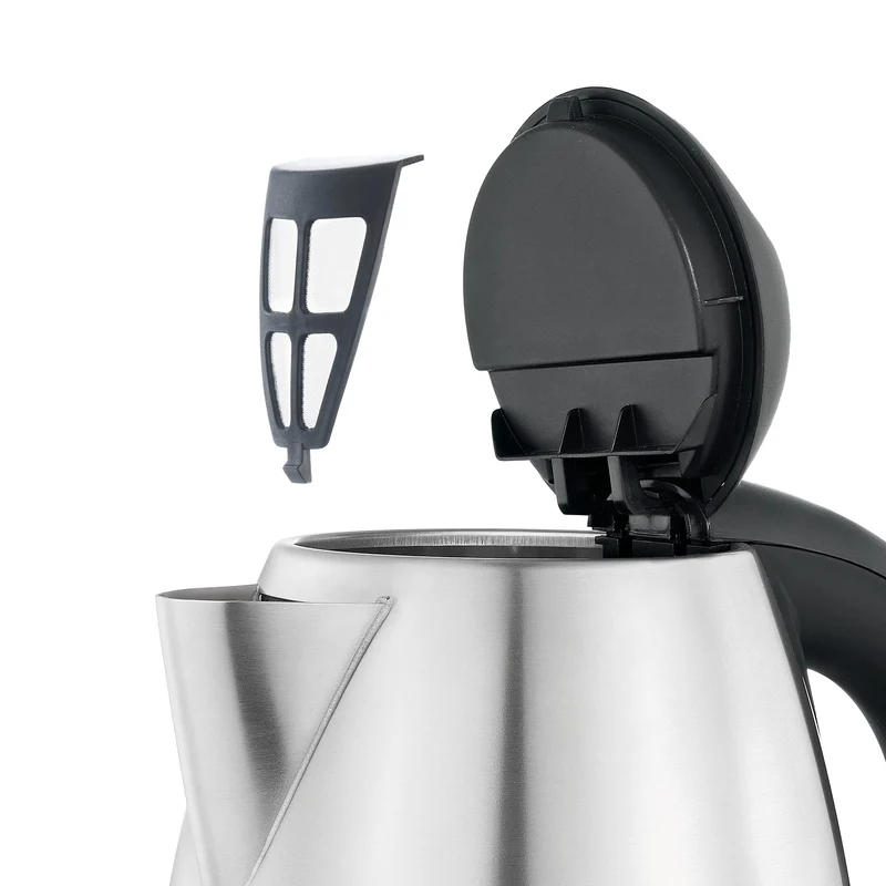 WMF Bueno Wasserkocher Edelstahl 1,7l, elektrischer Wasserkocher mit Kalkfilter, 2400 W, beleuchtete Wasserstandsanzeige, edelstahl matt