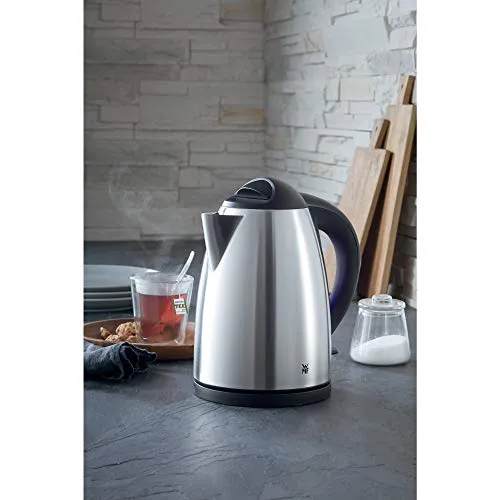WMF Bueno Wasserkocher Edelstahl 1,7l, elektrischer Wasserkocher mit Kalkfilter, 2400 W, beleuchtete Wasserstandsanzeige, edelstahl matt