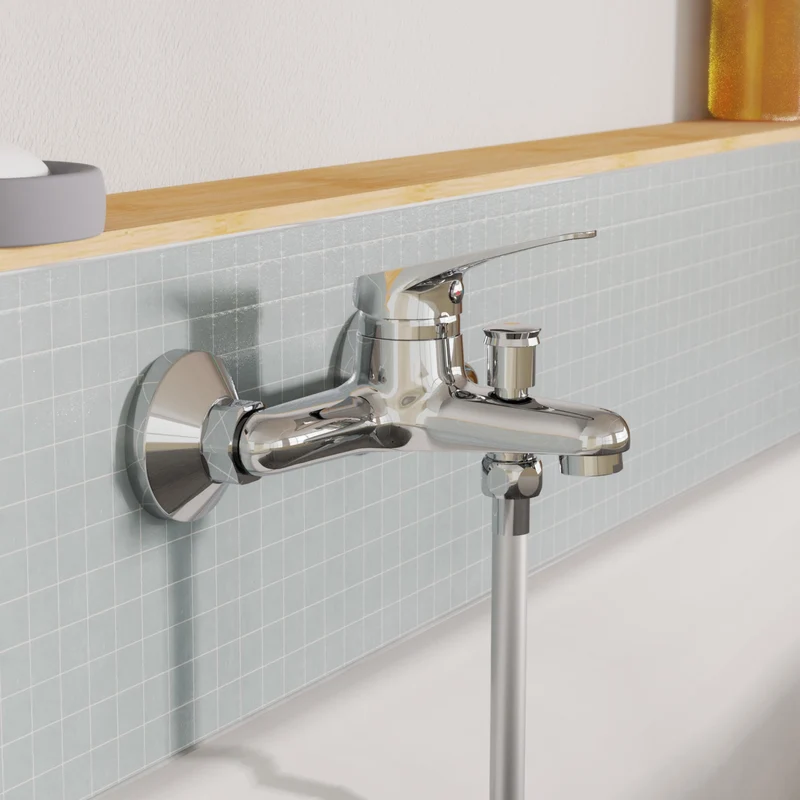 EISL Badewannenarmatur mit Einhebelmischer SPEED Chrom, Armatur für die Badewanne, Mischbatterie für die Badewanne in Chrom, NI023SCR