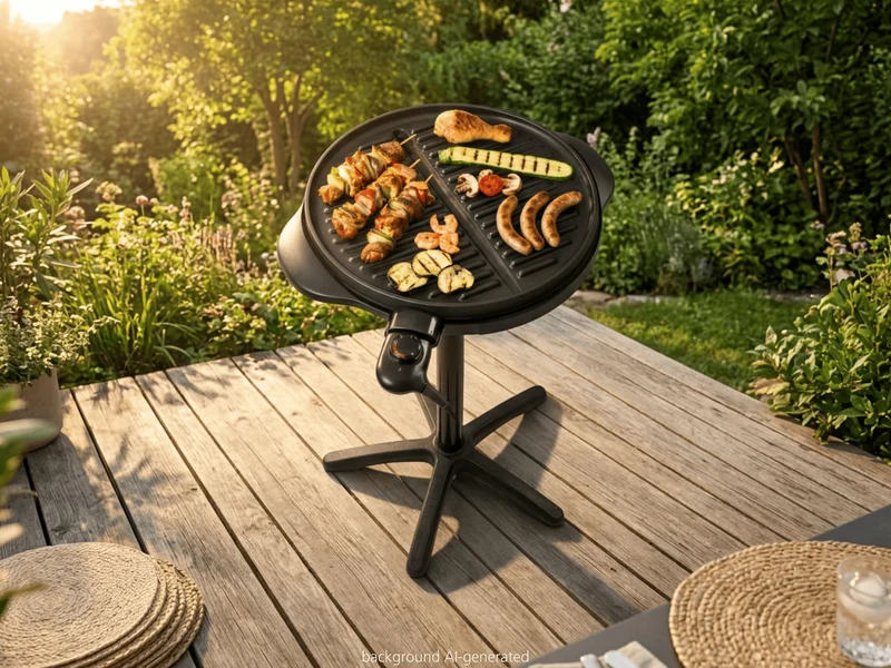 Steba VG 250 Elektrogrill, Schwarz, 40 cm Grillplatte