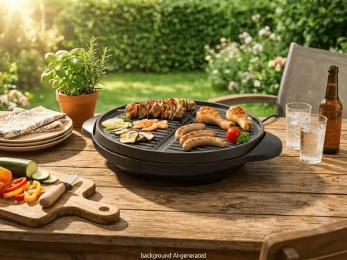 Steba VG 250 Elektrogrill, Schwarz, 40 cm Grillplatte