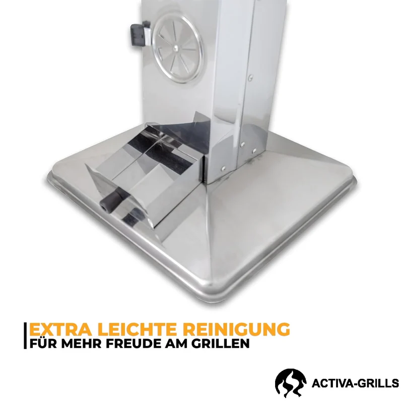 ACTIVA Holzkohlegrill Saalfeld I Premium Holzkohle Grill inkl. hochwertigem & verchromtem Grillrost I Robuster Kohlegrill für ein einzigartiges Grillerlebnis