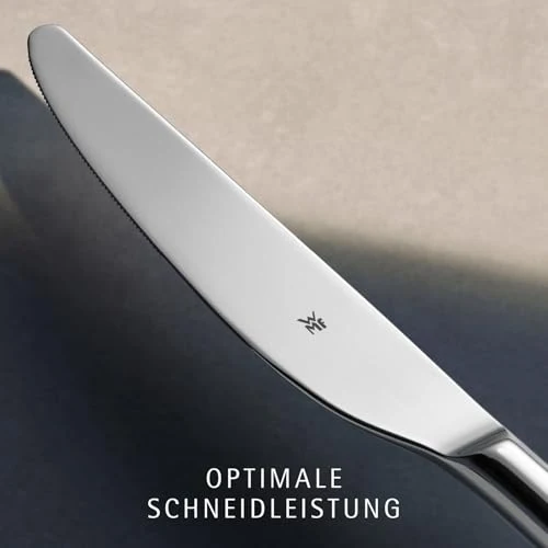 WMF Palma Besteckset 30-teilig für 6 Personen – Edelstahl 18/10 Cromargan poliert, glänzend und rostfrei – hochwertiges Essbesteck mit Monobloc-Messer, spülmaschinenfest, langlebig und edles Design